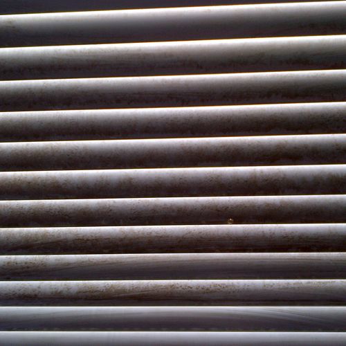 Many years of dust and dirt on these blinds. No pr