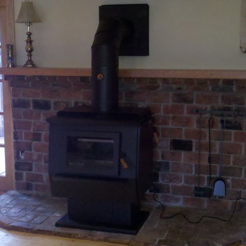 Blaze King "King Ultra" wood stove.  This stove bo