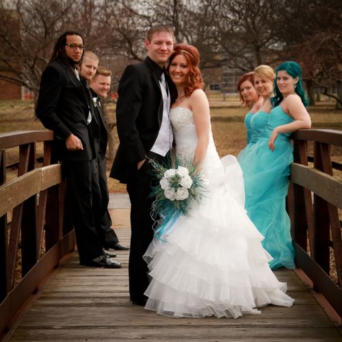 This wedding photograph was taking in Huron, Ohio 