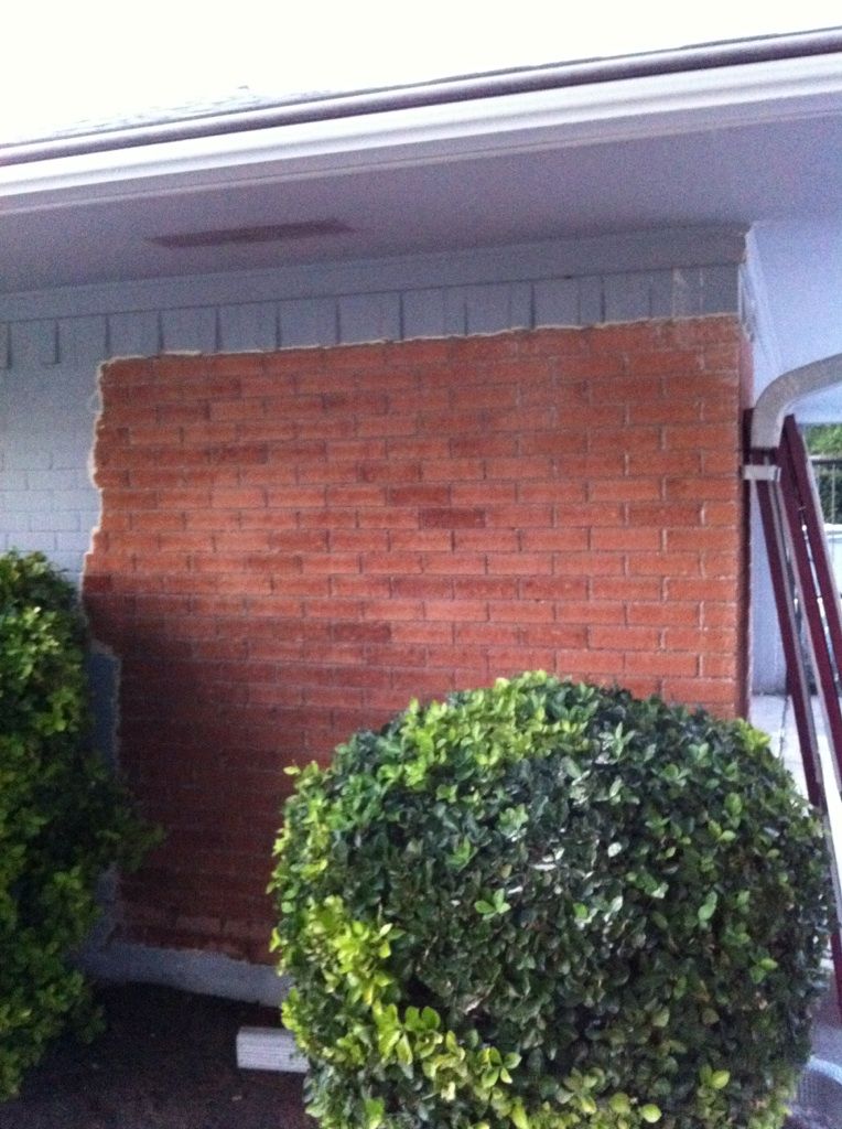 Brick restoration in Richardson, TX.