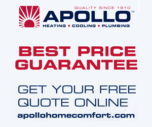 Apollo offers a best price guarantee on all heatin