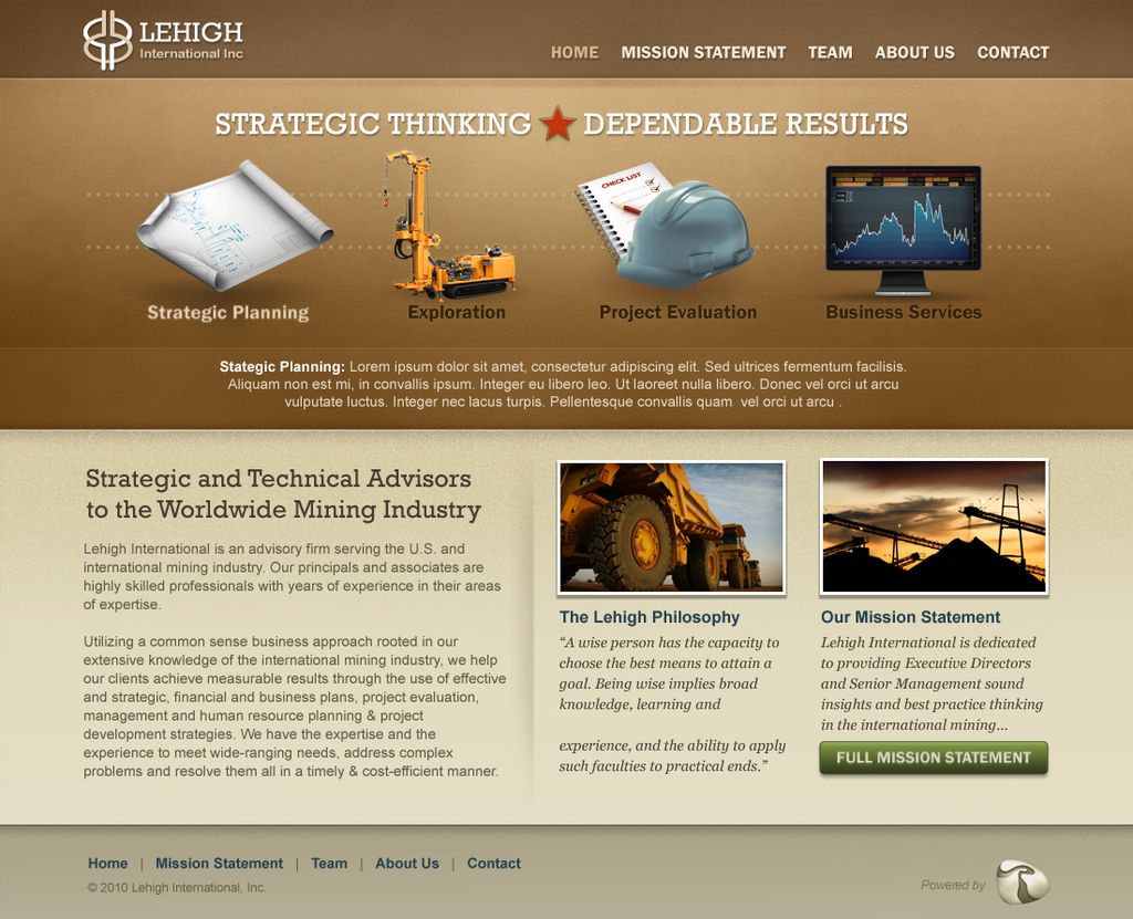 Web build: Lehigh International