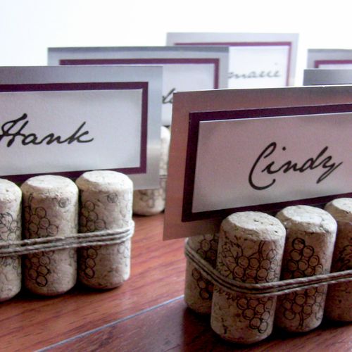 Cork and Twine Place Cards