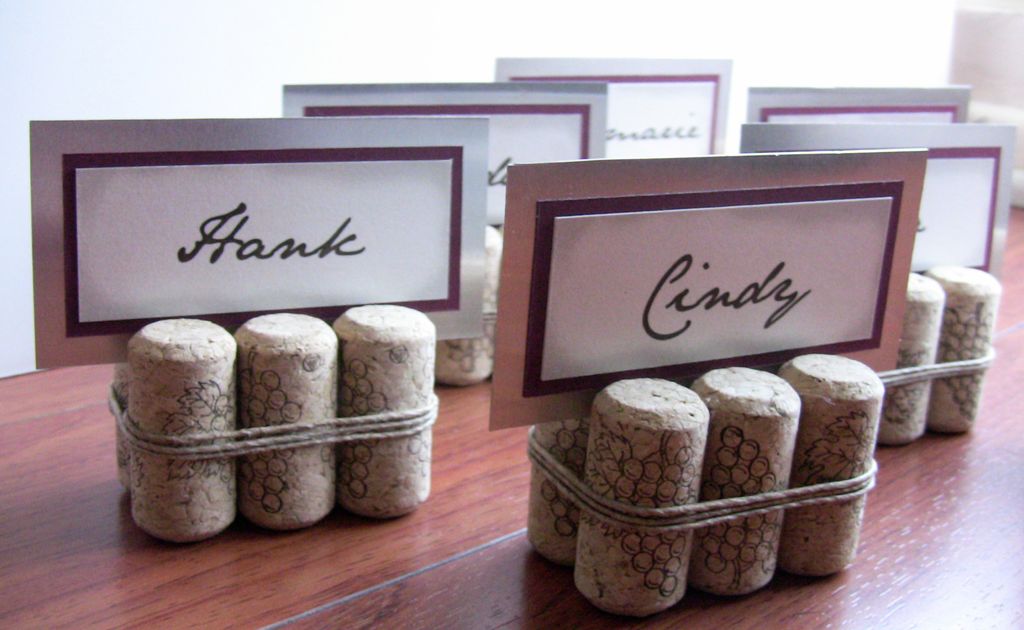 Cork and Twine Place Cards