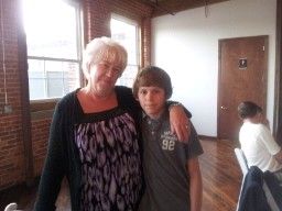 Linda (mother) with Christopher (oldest son)