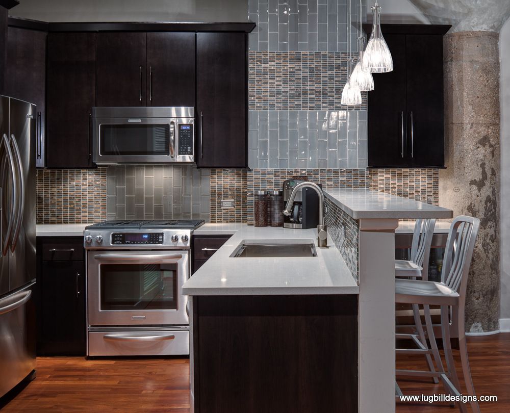 This gutted loft space with concrete ceilings and 