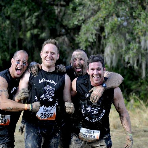 Me and some of my Bootcamp crew in the tough mudde