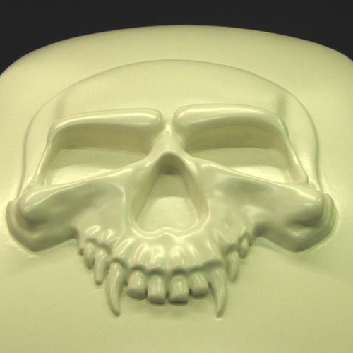 3D Skull fender ready for base coat.