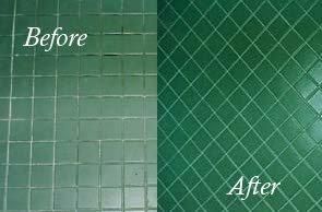 Tile Cleaning Before & After