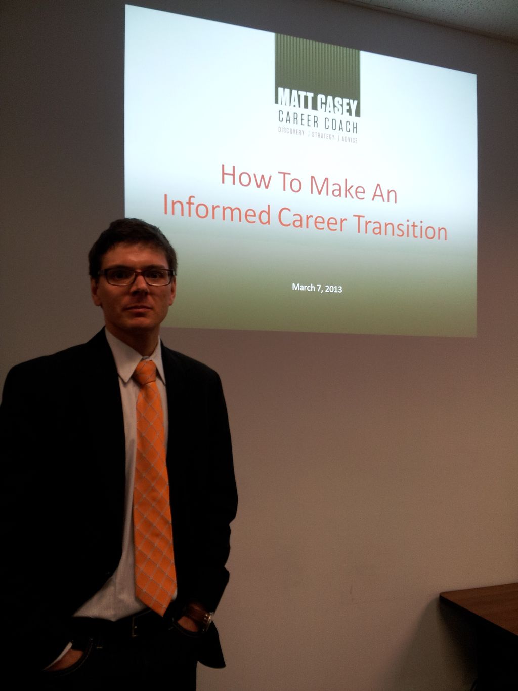 Presentation to Valley Works Career Center in Marc