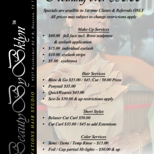 Creator BeautyByBklyn
Nothing Over $50.00 Hair Sty