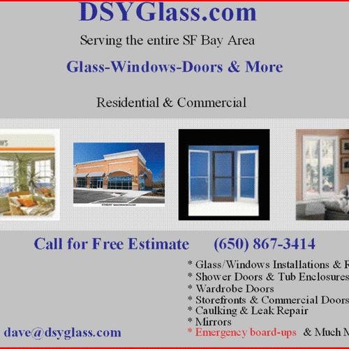 Complete glass / window services