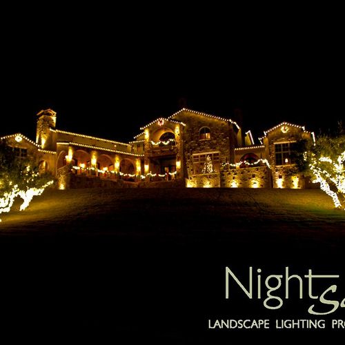 One of our LED holiday lighting projects in Lakewa