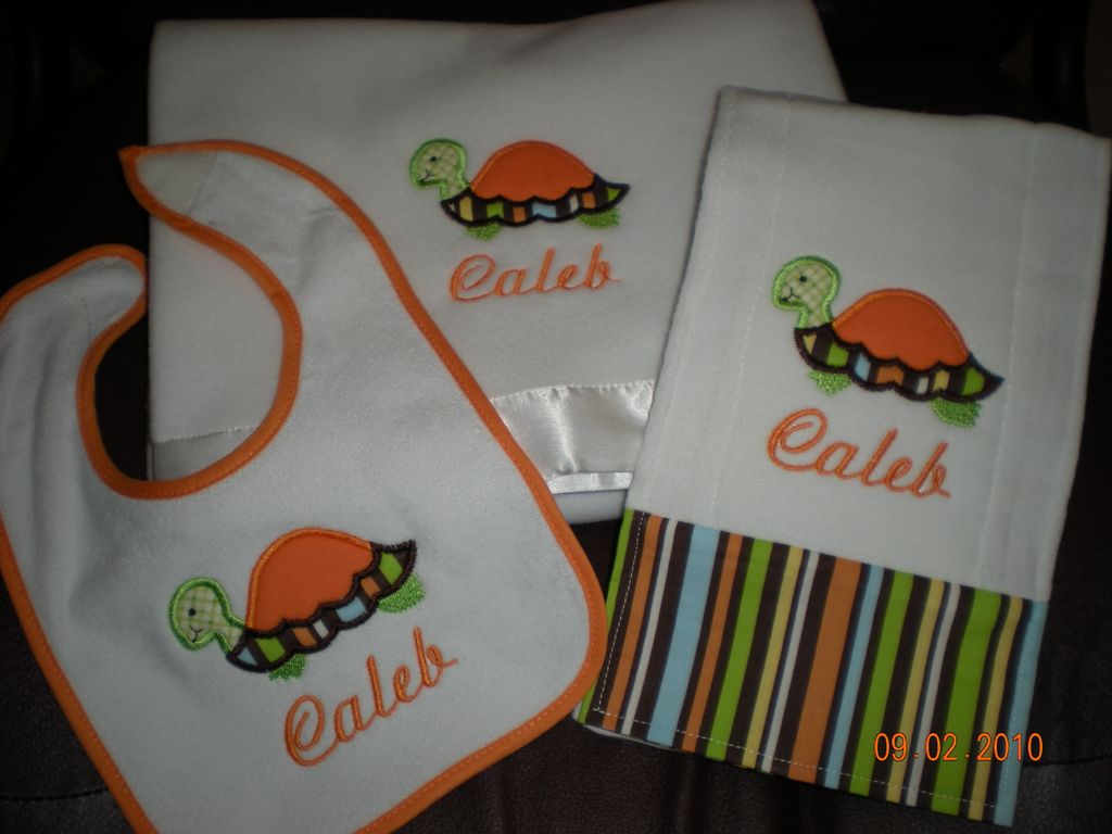 2 pcs set - $30.00 - This is appliqued embroidery.