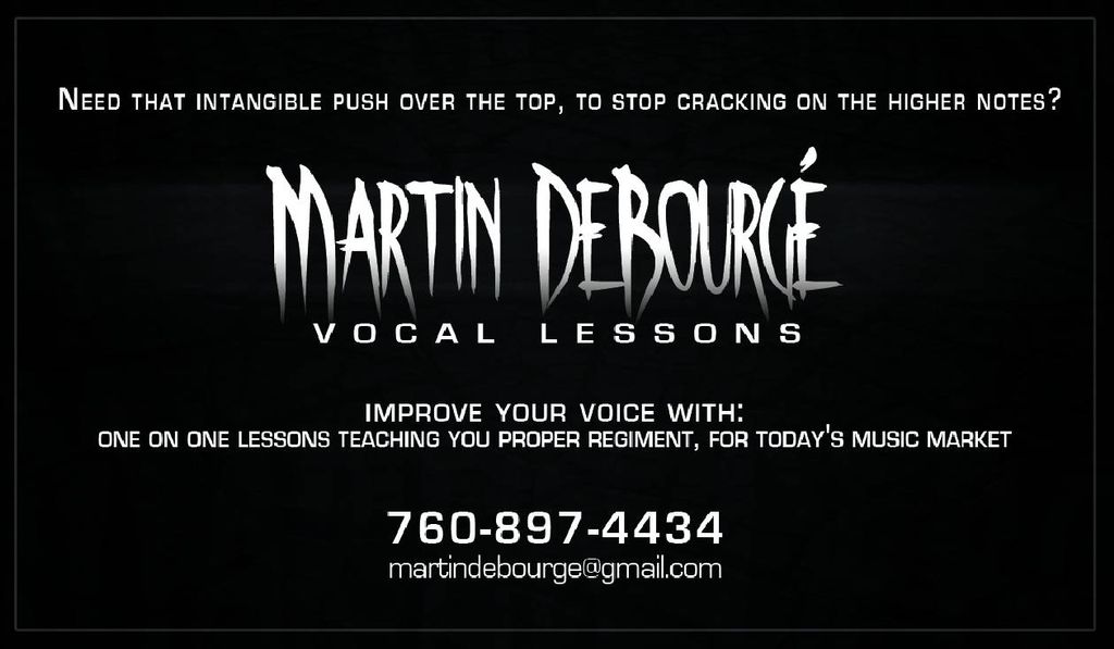 Martin DeBourge - Singing Lessons