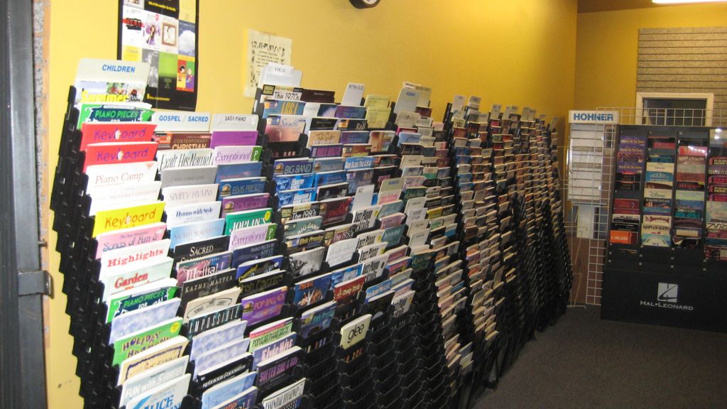 a large lesson book selection.  we can also digita