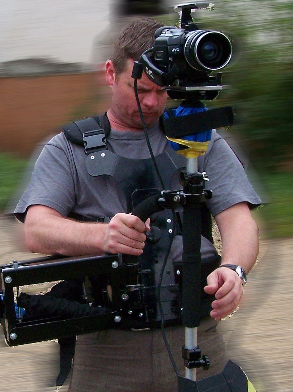 Steadicam on location in Stuttgart, Germany
