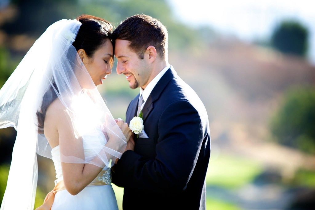 A shared Moment between the bride and the groom
