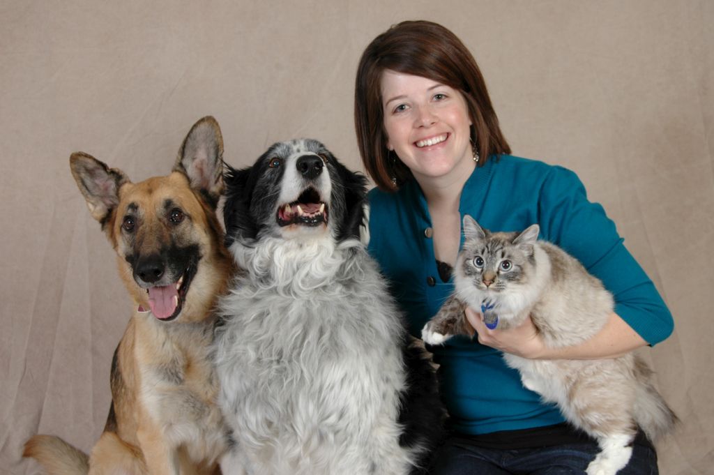 Catherine, founder of Love Unleashed with her furr