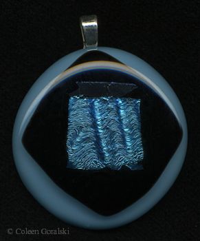 Fused Dichroic Pendant by Coleen Goralski