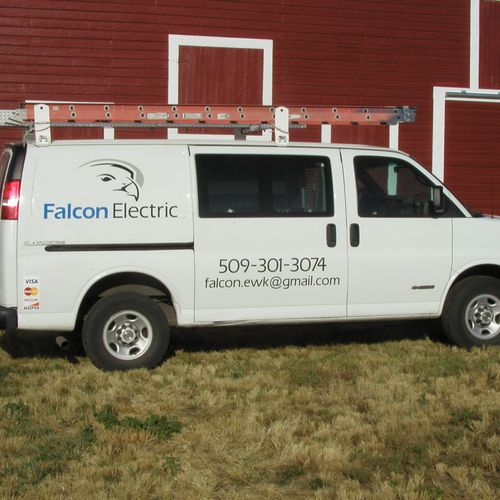 A Falcon Electric service van