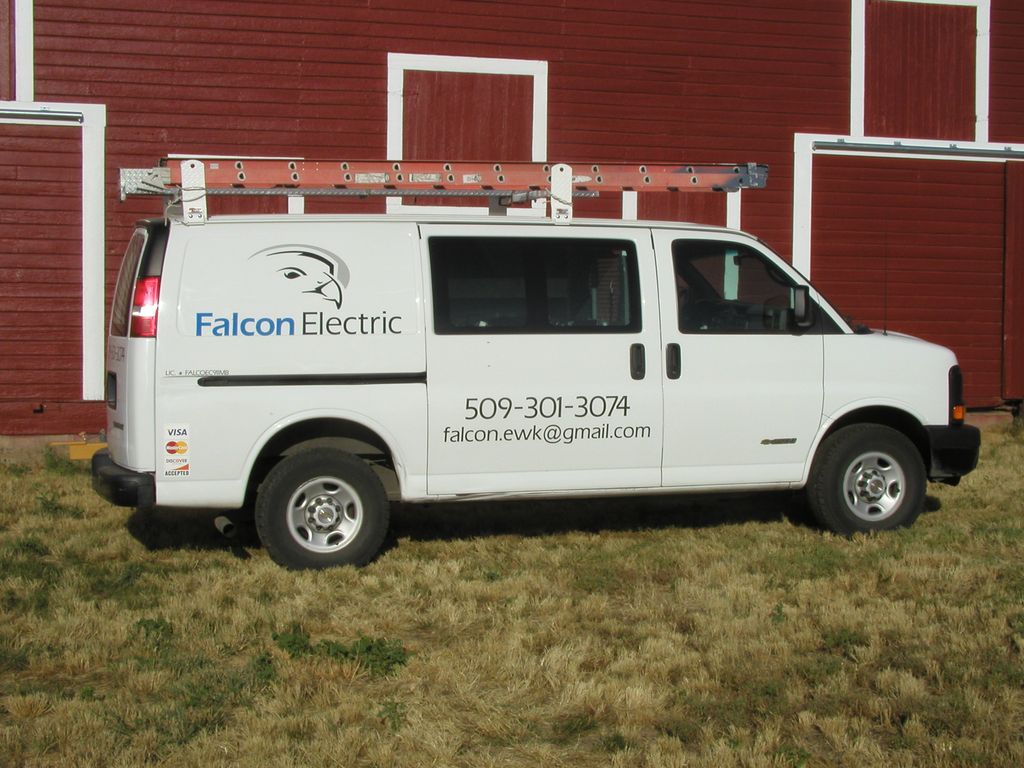 A Falcon Electric service van