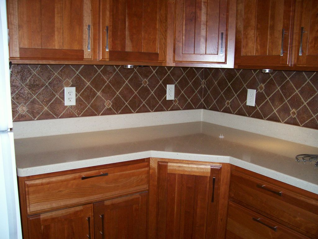 Faux Tile Backsplash