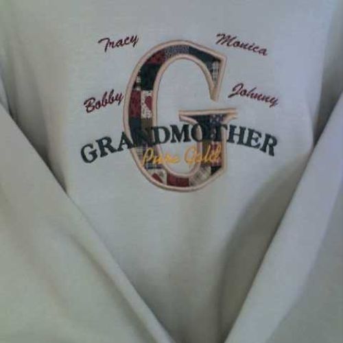 Grandmother or Grandfather design with grandchildr