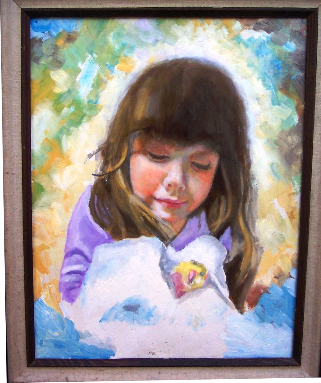 This is a painting of the grandaughter of a co-wor