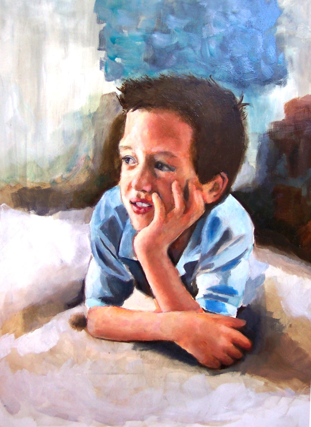 This is a portrait of a friend's son.