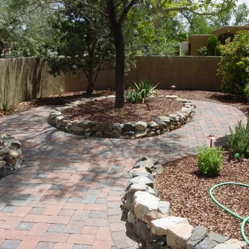 Paver install and monthly yard maintenance