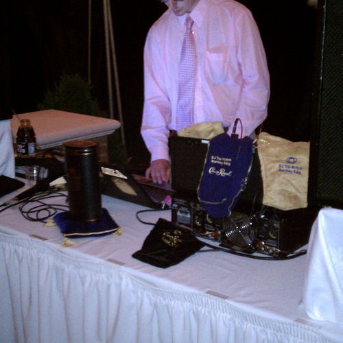 This picture was taken at a wedding that I DJed in