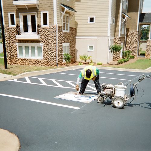 Striping a Parking Lot