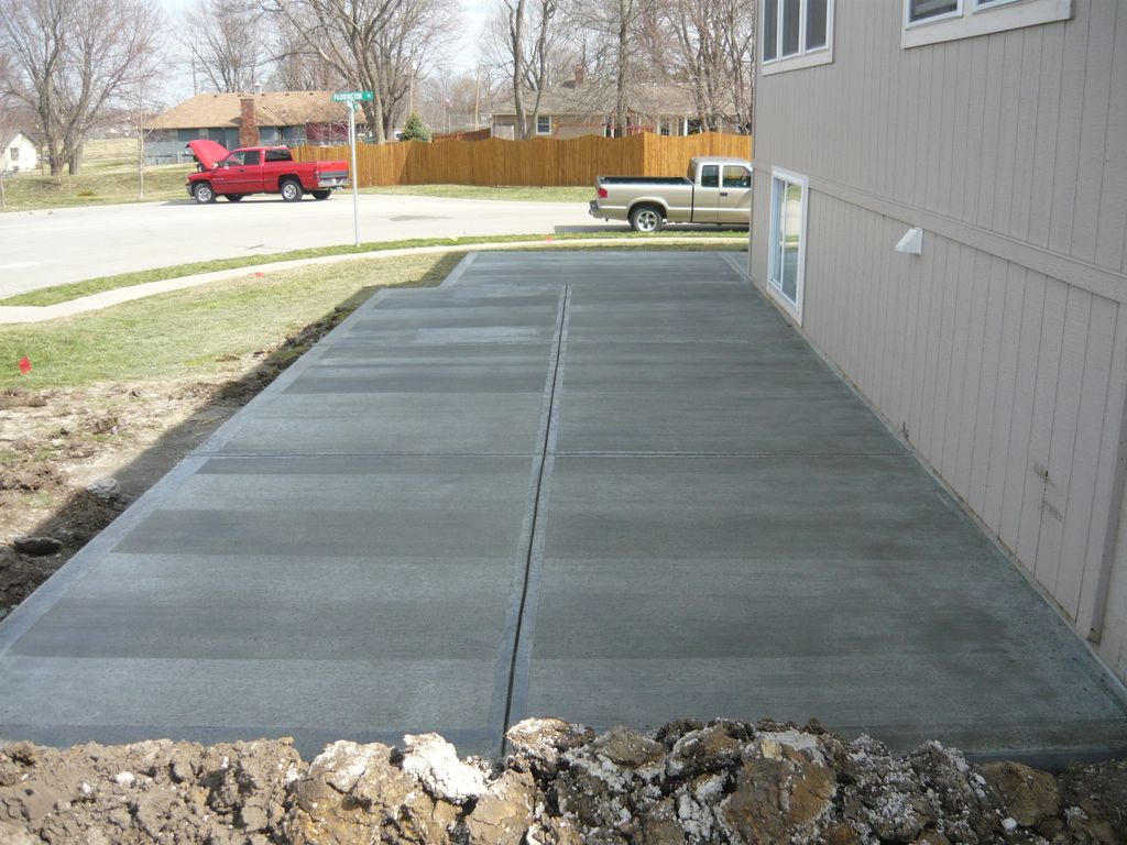 New concrete Patio.
