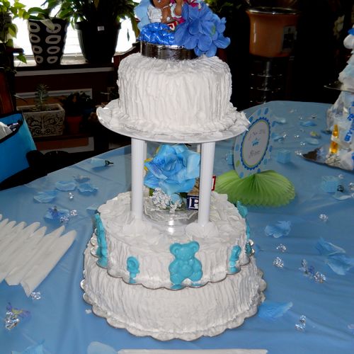 Baby Shower Cake
21/2 Tier Cake
Blue Teddy Bears  