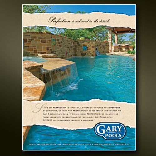 Magazine ad for Gary Pools