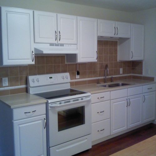 Small kitchen remodel we did in 2011, with all mat