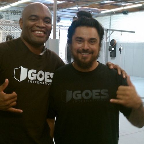 Anderson Silva and Pat Tenore - RVCA founder and M
