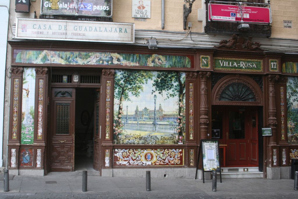 Beautiful ceramic storefront in Madrid, Spain.