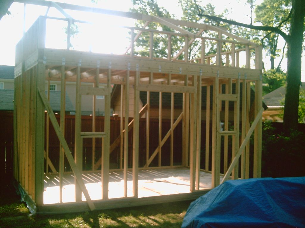 Framing on a building we done in Charolotte.