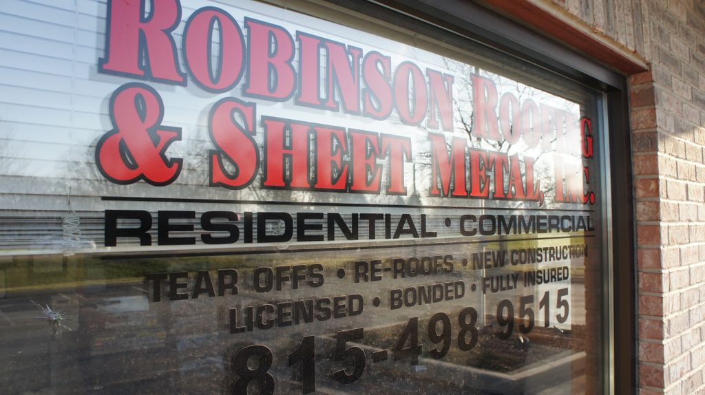Store / Office Front Window - Robinson Roofing & S
