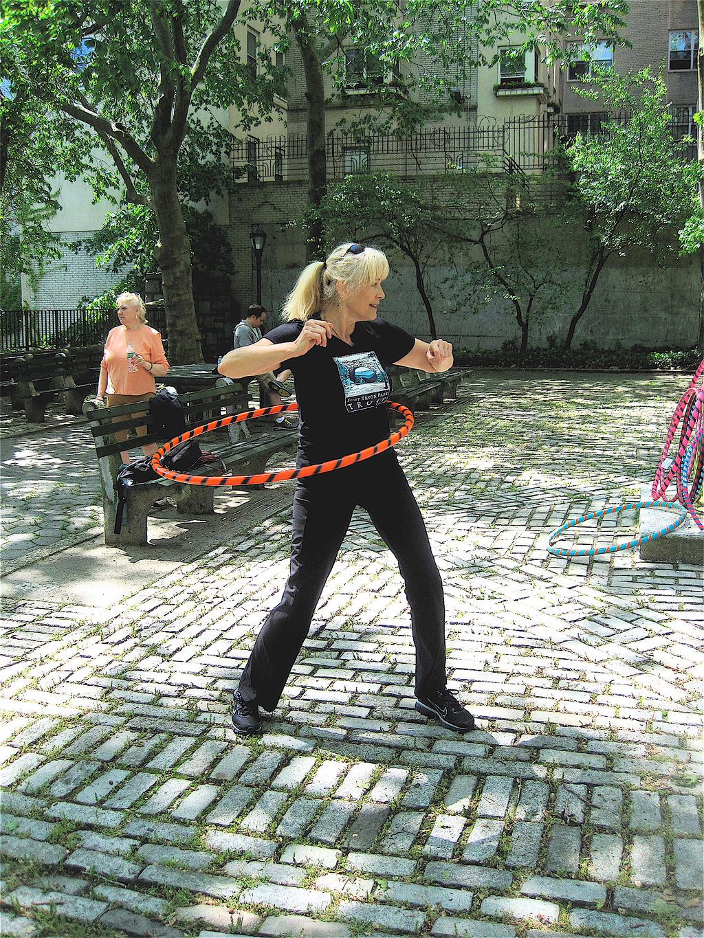 Hoopin' those hips away!