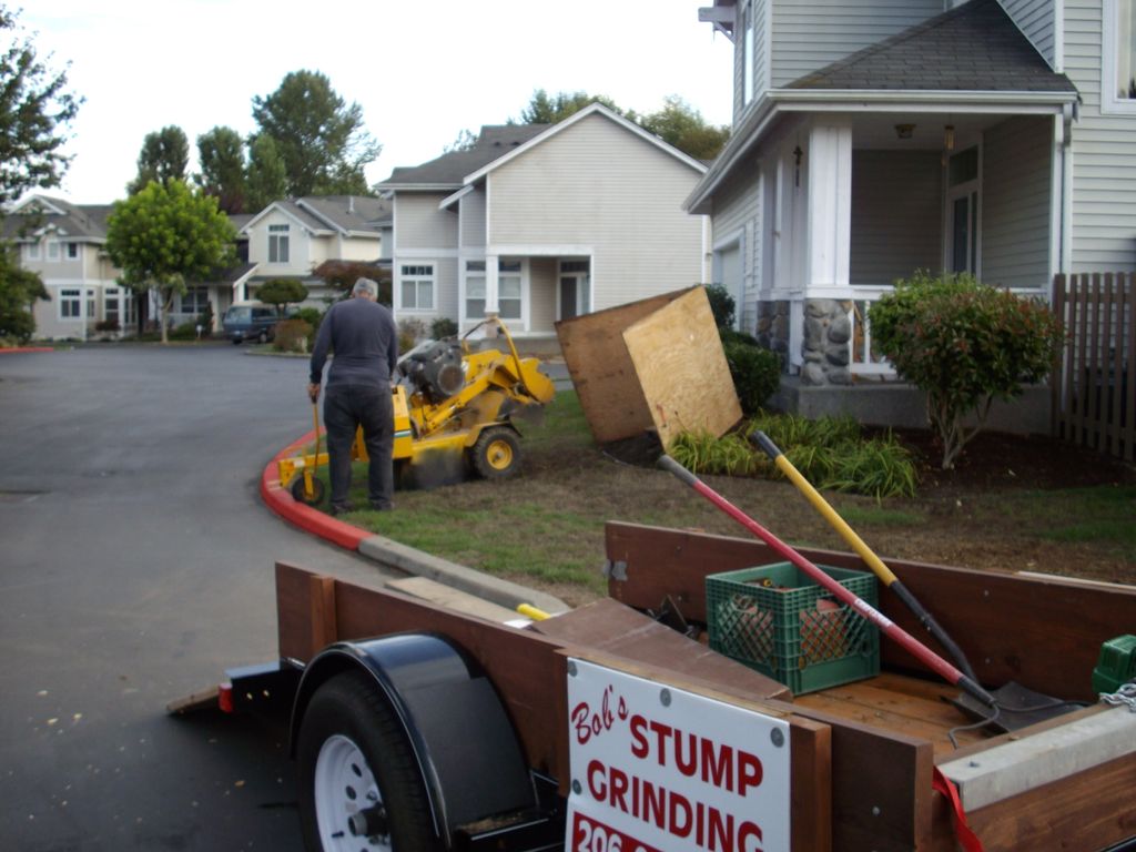 Bob on a job--he uses a shield to protect property