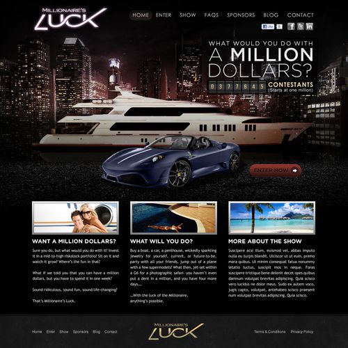 Web build: Millionaire's Luck