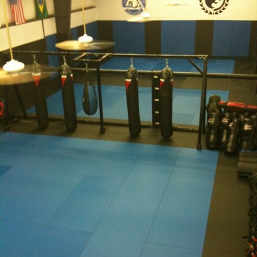Above View of Muay Thai and BJJ/MMA Room