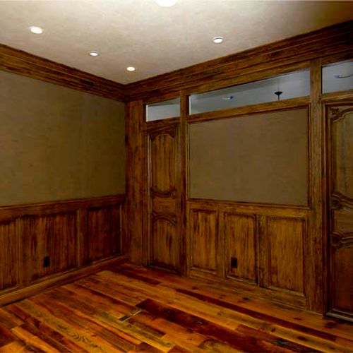 Home Office Wainscot Paneling