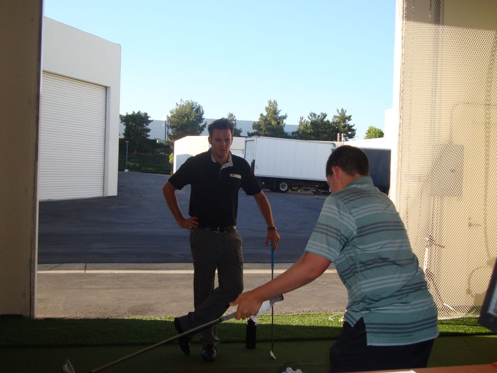 Ryan Trengrove working with a student.