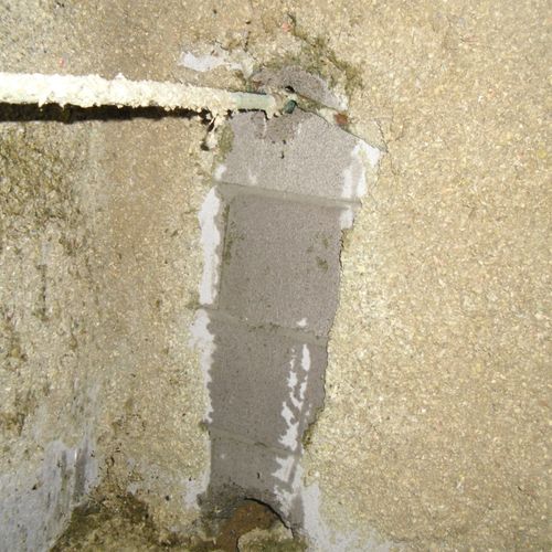 Water lines leaking in crawl space can  damage  fo
