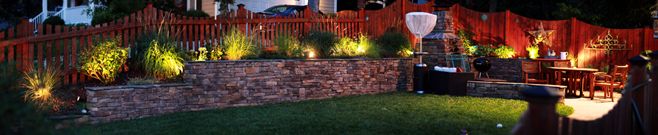 Landscape lighting by Arc Electric