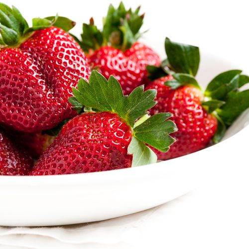 Bowl of Louisiana strawberries.